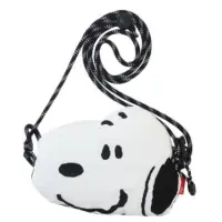在飛比找momo購物網優惠-【小禮堂】Snoopy 史努比 手提肩背兩用手機包 - 大頭
