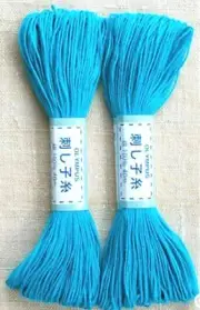 Sashiko 100%Cotton Cyan Blue Thread~22 Yards~Sewing~Quilting~Embroidery~ #17