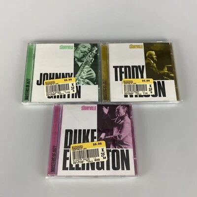 Masters Of Jazz Storyville Cd 3 Lot Johnny Griffin Teddy Wilson Duke Ellington
