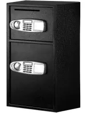 [UL TECH] Electronic Double Door Digital Security Box In Black