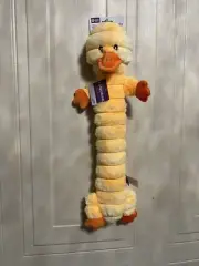 Brand New Multipet Long Crispy Pals The Duck 19” With Squeaker
