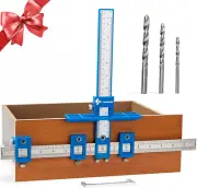 Cabinet Hardware Jig, Punch Locator Drill Guide,Wood Drilling Dowelling Guide fo