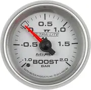 AutoMeter Auto Meter 4903-M2 Gauge, Vac/Boost, 2 1/16", -1-+2 Bar, Mechanical, Ultra-Lite Ii