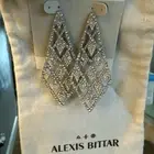 New$345 ALEXIS BITTAR Large Crystal Lattice Statement Earrings
