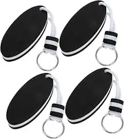 [SEWOART] 4pcs Floating Keychain Fishing Fishing Keychain Fishing Float Tube for Men Boat Key Float Foam Float Keychain Activity Float Key Ring Water Sports Oval