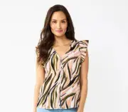 New Nine West Button Front Blouse Top Shirt Size S Small NWT