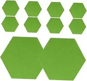COMNESTBI 10pcs Self Adhesive Hexagon Felt Bulletin Board Tiles Soundproofing Acoustic Panels for Home and Office Decor Versatile Wall Organizers Felt Pin Boards