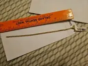 14k Yellow Gold Cuban Link Bracelet Discount Jewelry New Tags Beautiful 3.2