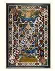 54"x36" Real Top Marble Console Table Mosaic Stone Hallway Decorative Furniture