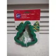 Wilton Christmas Tree Comfort Silicone Grip 4.75" Metal Cookie Cutter New