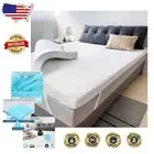 Breathable 2 Inch Memory Foam Mattress Topper with Skin-Friendly Zipper Cover