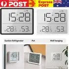 LCD Digital Wall Clock Desktop Clock With Temperature Humidity Alarm Clock