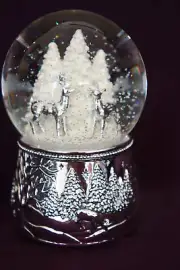 Reed and Barton North Pole Bound Christmas Snowglobe NIB