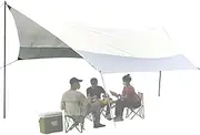 Camping Canopy - Portable Camping Picnic Tent Awning | Beach Sunshade - Sun Shade Canopy, Pop Up Tent, Outdoor Beach, Heavy Duty Sunshade, UV Protection for Backpacking
