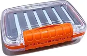 Fly Box, Waterproof Pocket Organizer, Clear Lid Tackle Case, Double Sided Lure Storage, Ideal for Trout Fishing, Stream Adventures, Collection, Angler Gear, 6.1x3.94x1.57 inches