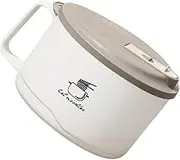 LALADEFIEE Large Capacity Soup Bowl Lid Instant Noodles Ramen Microwave Safe Stainless Steel Portable Thermal for Office Dorm