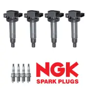 4 Ignition Coil & 4 NGK Platinum Spark Plug Fit 00-18 Toyota Echo 1.5L l4 (for: Toyota)