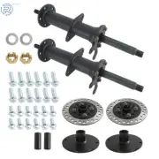Set Of 40" Rear Axle Kit For Go Kart Golf Cart Atv 4 Stud Hub Fit 7" 8" Wheels