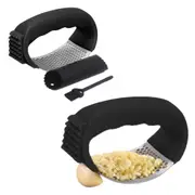 Stainless Steel Garlic Press Crusher Rocker Rocking Mincer Squeezer Kitchen Tool