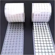 100pairs 10/15/20/25/30mm Self Adhesive Dots Transparent Fastener Tape Strong Glue Sticker Round Coins Hook Loop(20mm)