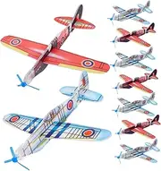 QUMIIRITY 36Pcs Creative Airplane for Lightweight Foams Glider Planes Safe and Outdoor Fun for Interactive Play and Parent Bonding Random Color