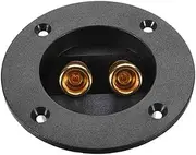 TEHAUX 3Pcs Way Speaker Terminal Connectors for Car Stereo Binding Post Screw Plugs Compatible with Banana Plugs Audio Accessories Black