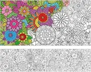 2 Pack Jumbo Mandala Coloring Posters 50x30Inch Large Mandala Flower DIY Drawing Paper Giant Mandala Coloring Table Cover Wall Decoration for Kids Teens Adults Huge Art Craft Activity Party Supplies