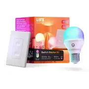 60-Watt Equivalent Smart 2-A19 LED Light Bulbs and 1-Switch Kit, Works with Alex
