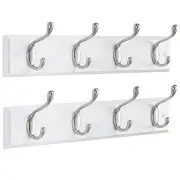 Amada Coat Rack Wall Mount 2 Pack, Coat Hooks Wall Hooks Coat Hangers for White