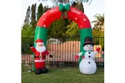 240cm Inflatable Santa Snowman Christmas Arch with Light