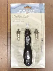 Rockler 3 piece sharpening set for hollow mortising chisels