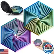Seenelling 2 Pcs Fractal Fidget Hexagon 3D Printed Anti Stress Sensory Tool f