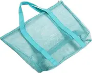 [DONFAMDS] Transparent Mesh Tote Bag Large Capacity Beach Gear Storage Bag Durable Oversized Net Tote for Women for Beach Trips and Grocery Shopping Comfortable Shoulder Strap