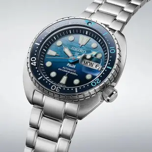 【SEIKO 精工】官方授權 PROSPEX PADI 海龜 陶瓷錶圈200米潛水機械錶 SRPK01K1/4R36-06Z0F(漸層藍 SK034)