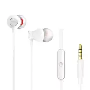 Aiwa ESTM-50WT White in-Ear Headphones, Remote Control and Microphone 3.5mm