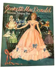 Merrill Actress Jeanette McDonald Paper Dolls and Costumes 1941 Uncut NOS MGM