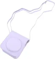 Instant Camera Bag,PU Camera Case Protective Bag,Adjustable Shoulder Strap for Fujifilm Mini 12 Camera (Purple)