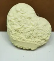 Hallmark Unpainted Floral Heart Ornament So Pretty!! *Prototype