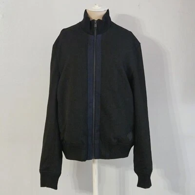 Ted Baker Mens Black Universal Paneled Bomber Jacket Size:4 Large