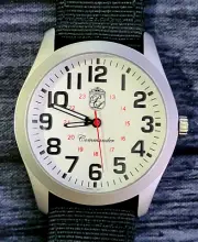 Authentic Pierre Lucerne Commander Pilot Dial Watch Nato Strap