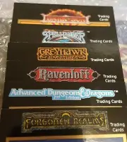 10 booster pack TSR 1992 AD&D 2nd EDITION COLLECTOR CARDS. PART 2