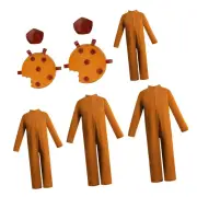 Cookie Costumes for Kids for Stage Performance Themed Party Make up Party