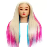 Training Head 26"-29" Mannequin Head Hair Styling Manikin Cosmetology Synthetic