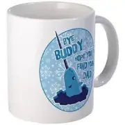 11oz mug Elf Mr. Narwhal Quote - Printed Ceramic Coffee Tea Cup Gift