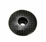 1x Carbon Fibre Bicycle Headset Cap 1-1/8" 28.6mm Mountain Road Bike Headset ...