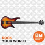 Ibanez GWB205 Gary Willis Signature Bass Guitar 5-String Tequila Sunrise Flat