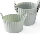 Ramekins Air Fryer, Air Fryer Egg Mould, Large Muffin Cases Air Fryer (Pack of