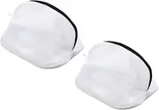 SOLUSTRE 2Pcs Reusable Shoe Laundry Bags Mesh Wash Bags for Sneakers Zipper Closure Design for Machine Washing Protects Shoes from Snagging and Tearing for Camping