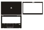 Laptop Carbon fiber Vinyl Skin Stickers Cover For HP Elitebook 8460P 8470P 14"