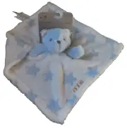 Lovey Security Blanket Plush NWT Teddy Bear Blankets Beyond Star Blue White